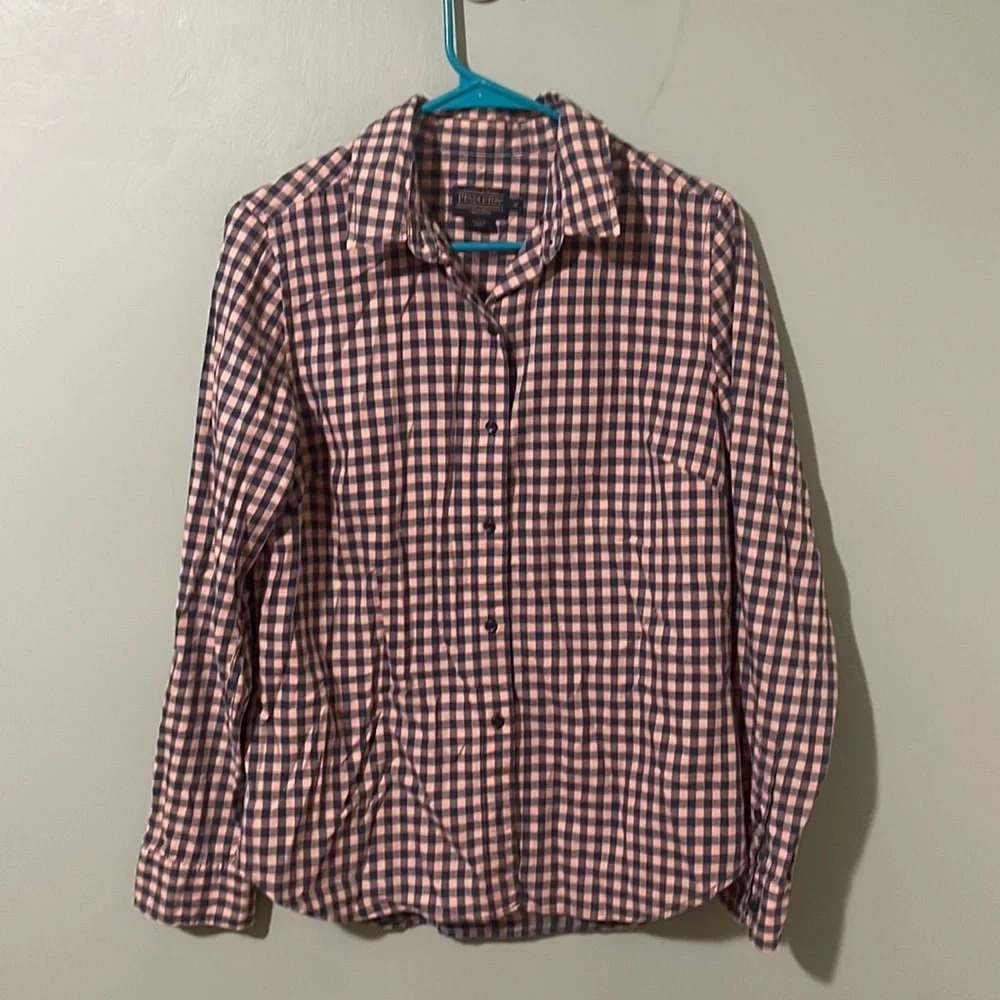 Pendleton Buffalo Check Plaid Button Down Shirt B… - image 1